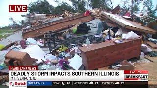 Morning after the storm: Tornado/storm damage in Jefferson County, Ill.