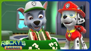 Rocky Fixes Marshall's Hose | Rocky's Garage | Rocky - PAW Patrol | Cartoons for Kids