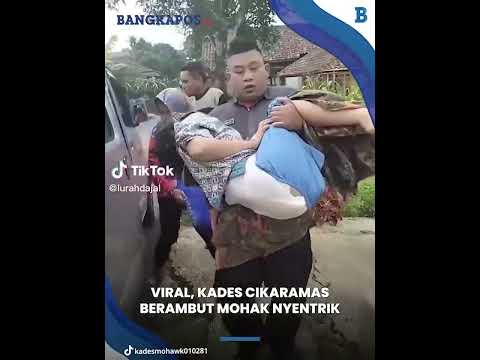 Viral Kades Cikaramas Berambut Mohak Nyentrik