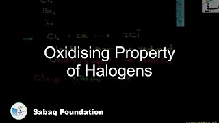 Oxidising Property of Halogens