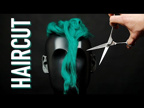 ASMR Scissors + realistic haircut simulation