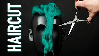 ASMR Scissors + realistic haircut simulation