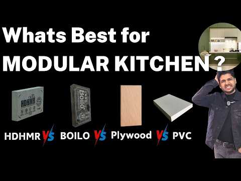 Best Modular Kitchen Material 2025 - HDHMR, Plywood, BOILO, PVC या MDF?"