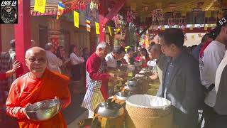 Laos LAສະບາຍດີ🙏make merit Reverside temple มาทำบุญที่วัดริเวอร์ไซด์เข้าพรรษา