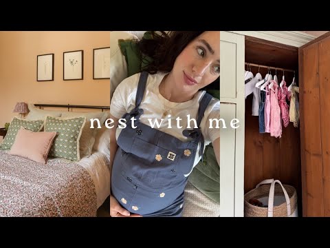 NEST WTH ME 🐣 finally organising the nursery, newborn and birth essentials