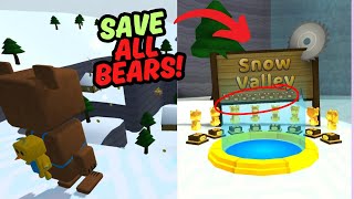 How to Find All Bears in Snow Valley [Super Bear Adventure]