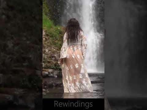 🌊✨ Waterfall & Women: Beautiful Creations of Nature - Rewinding 🌿💫