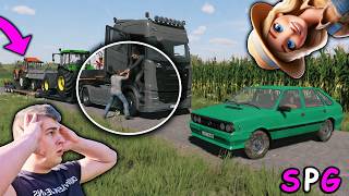 UDAŁO MI SIĘ GO DOGONIĆ😱 ZABRAŁEM MU NASZEGO URSUSA❗😎 AWANTURA NA DRODZE I SIANOKOSY😂➡︎SPG⬅︎281