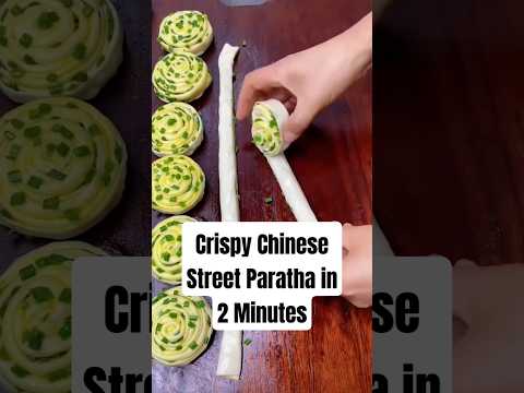 Chinese Paratha Hack You Need to Try☺️ Paratha in 2 Minutes #making #paratha #viral #reels #chefwire