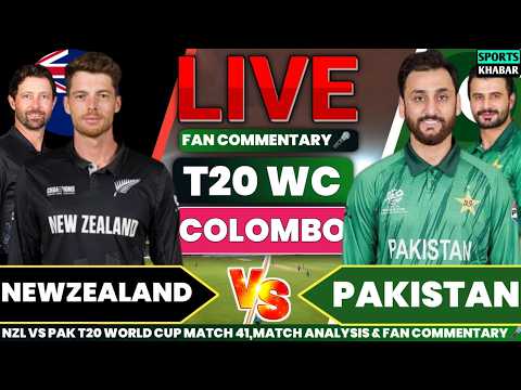 Pak vs Nzl T20 World Cup Match 41 | Pakistan vs Newzealand Live Cricket Score & Fan Commentary🎤
