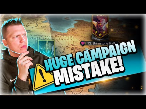 ⚠️This Campaign MISTAKE can cost you BIG TIME! | RAID Shadow Legends