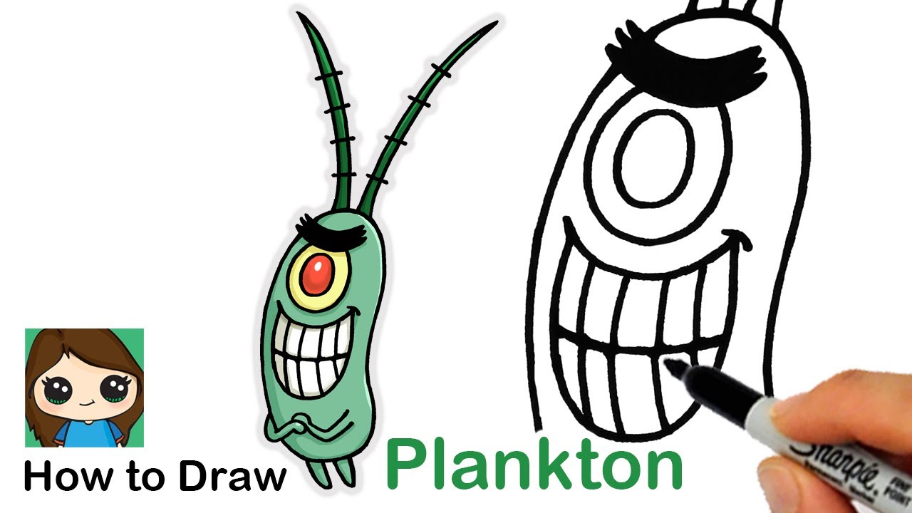 How to Draw Plankton SpongeBob SquarePants