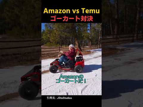 Amazon vs Temu ゴーカート対決
