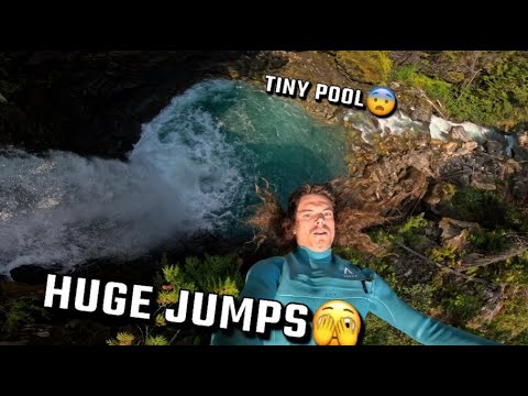 MASSIVE Waterfall Cliff Jump | Golden, B.C.