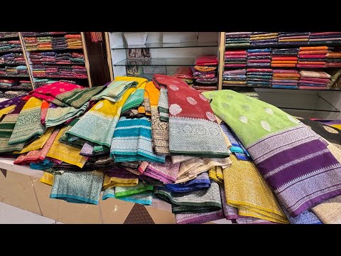 Banarasi Crape Silk Boutique Collection Up To Flat Rate 50% Sale @GSHandloomvaranasi  #fancy #khaddi