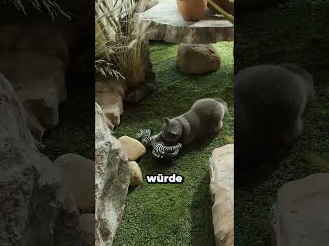 Katze wird zum Löwen und trifft auf süße Welpen! 🥹