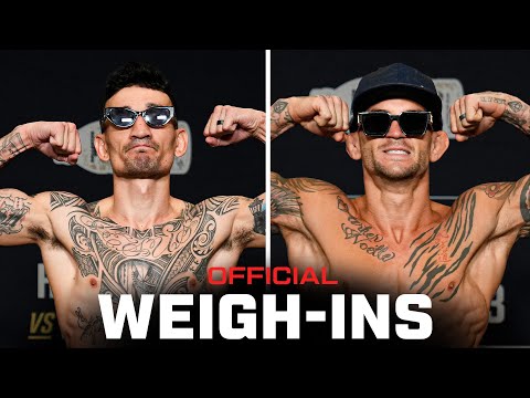 Holloway vs Poirier 3 Weigh-Ins | UFC 318
