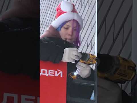 Монтаж зимой на улице 🥶