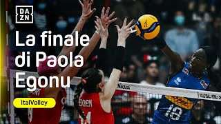 La FINALE di PAOLA EGONU con 22 punti al Mondiale 2025 | Italia-Turchia | ItalVolley | DAZN