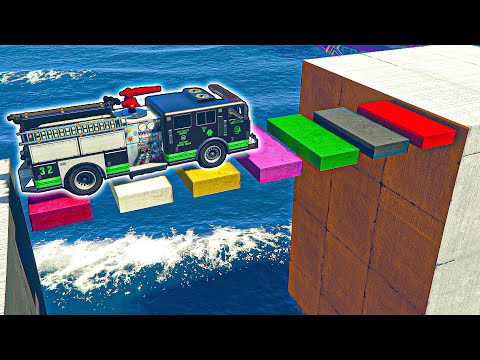 PARKOUR TRIAL CON CAMION DEI POMPIERI  !!! 🐷 GTA 5 ONLINE