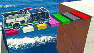 PARKOUR TRIAL CON CAMION DEI POMPIERI  !!! 🐷 GTA 5 ONLINE