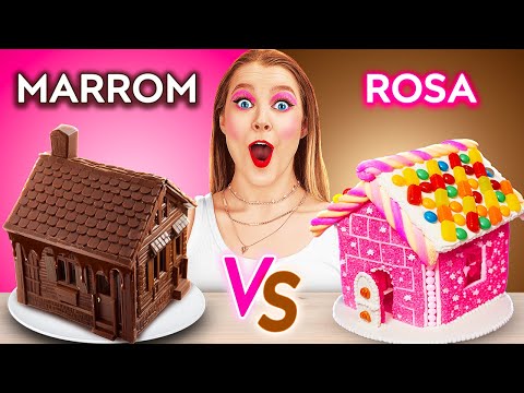 CONSTRUÍ UMA CASA DE CHOCOLATE 🍫 Desafio de Doces & Ideias Para Decorar Alimentos, por 123 GO