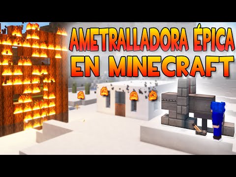 🔥 Construye la Ametralladora de Fuego y Nieve en Minecraft - ¡Destruye a tus Enemigos! 🔥