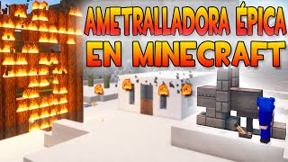 🔥 Construye la Ametralladora de Fuego y Nieve en Minecraft - ¡Destruye a tus Enemigos! 🔥