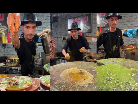 Surat Dancing Chef Making Pav Bhaji | Gujarat Street Food