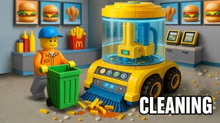 Amazing LEGO Machine Cleans Every Bite at a Fast Food Shop!