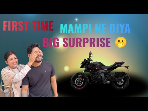 1st time mampi m diya Rahul ko sbse mehnga aur itna bada gift 🎁 bike dekhne k bad rahul reaction 😱