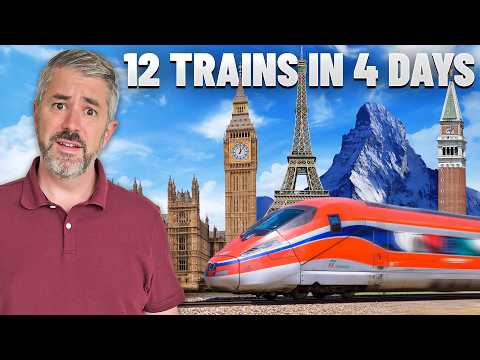 Across Europe on 12 TRAINS!🚞(Orient Express for LESS?)