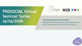 RWI PROSOCIAL Virtual Seminar – Karine Nyborg