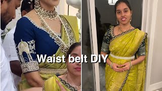 Pearl Hip belt DIY/ మీరు కూడా చేస్కోండి 😍| Recreated Lakshmi Manchu’s #Waistbelt #trending