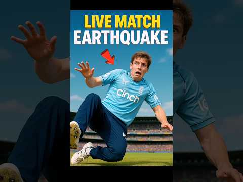Live cricket match में earthquake आ जाए तो क्या होगा? #cricket #indiancricketer #ytshorts #viral
