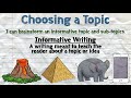 Choosing Informative Writing Topics on Animals