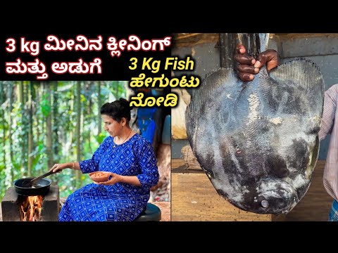 🐟3 kg ಮೀನಿನ ಕ್ಲೀನಿಂಗ್ ಮತ್ತು ಅಡುಗೆ ಮೂರು ಕೆಜಿ ಮೀನು ಹೇಗುಂಟು ನೋಡಿ🐟| 3 kg fish cleaning and recipe|Tandav