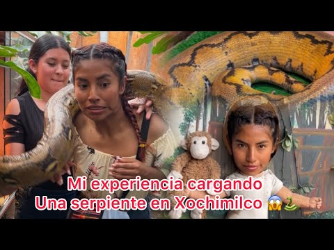 Mi experiencia cargando una serpiente en Xochimilco 😰🐍