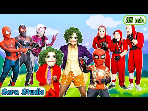 Spider-Man shrunk into Spider-man kid || Team Spider-Man vs Joker Bad Guy (Action Real Life)