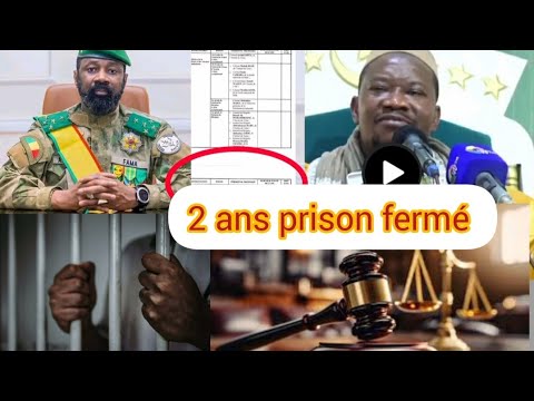 Assimi goita Blague plus 2ans prison fermé pour un imam mahi demande pardon