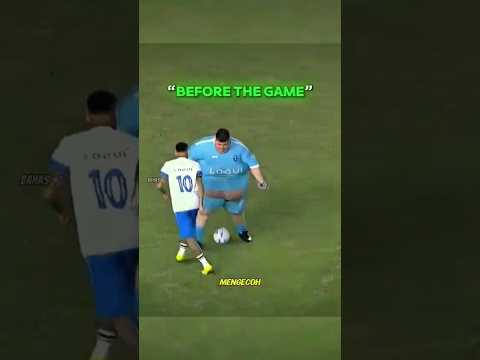Neymar berhadapan satu lawan satu dengan kiper berbadan besar