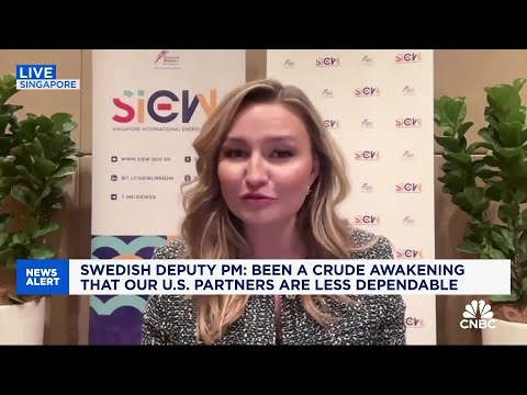 YouTube video thumbnail: Sweden's Deputy PM: Energy Security Critical to Europe's Future