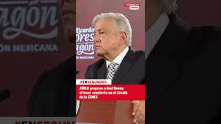 AMLO propone a Bad Bunny ofrecer concierto en el Zócalo de la CDMX | #EnSegundos #shorts