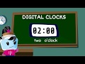 Telling Time with Analog and Digital Clocks