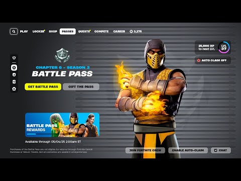 Fortnite CH6 Season 2 BATTLE PASS! (Skins Update, Rewards, Collabs)