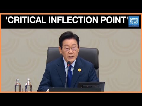 YouTube video thumbnail: South Korea's Lee Says Global Trade Order At 'Critical Inflection Point'