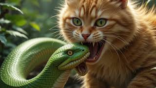 Kucing menolong tikus yang terjerat tali #kucing #cat #animals #ceritaanak