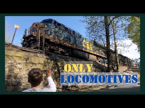 TRAIN TRACKERS - REAL TRAINS  / CSX LOCOMOTIVES