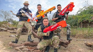 Superheroes Nerf: Captian X-Shot Nerf Guns Fight Against Criminal Group The War #1 + More Stories