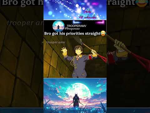 Bro got his priorities straight 😂